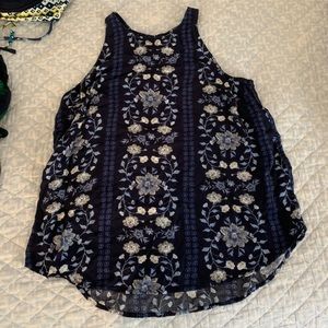 old navy halter linen tank top